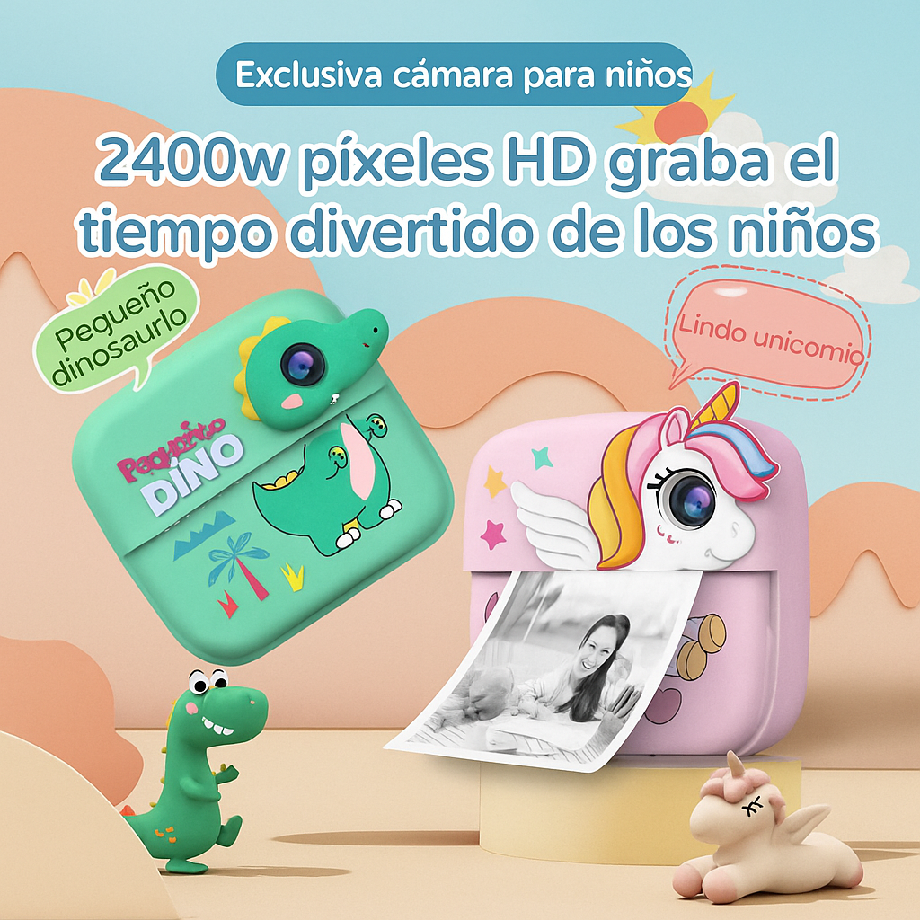Cámara Impresora Instantánea para Niños
