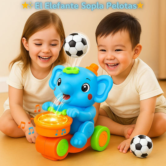 ELEFANTE SOPLA PELOTA