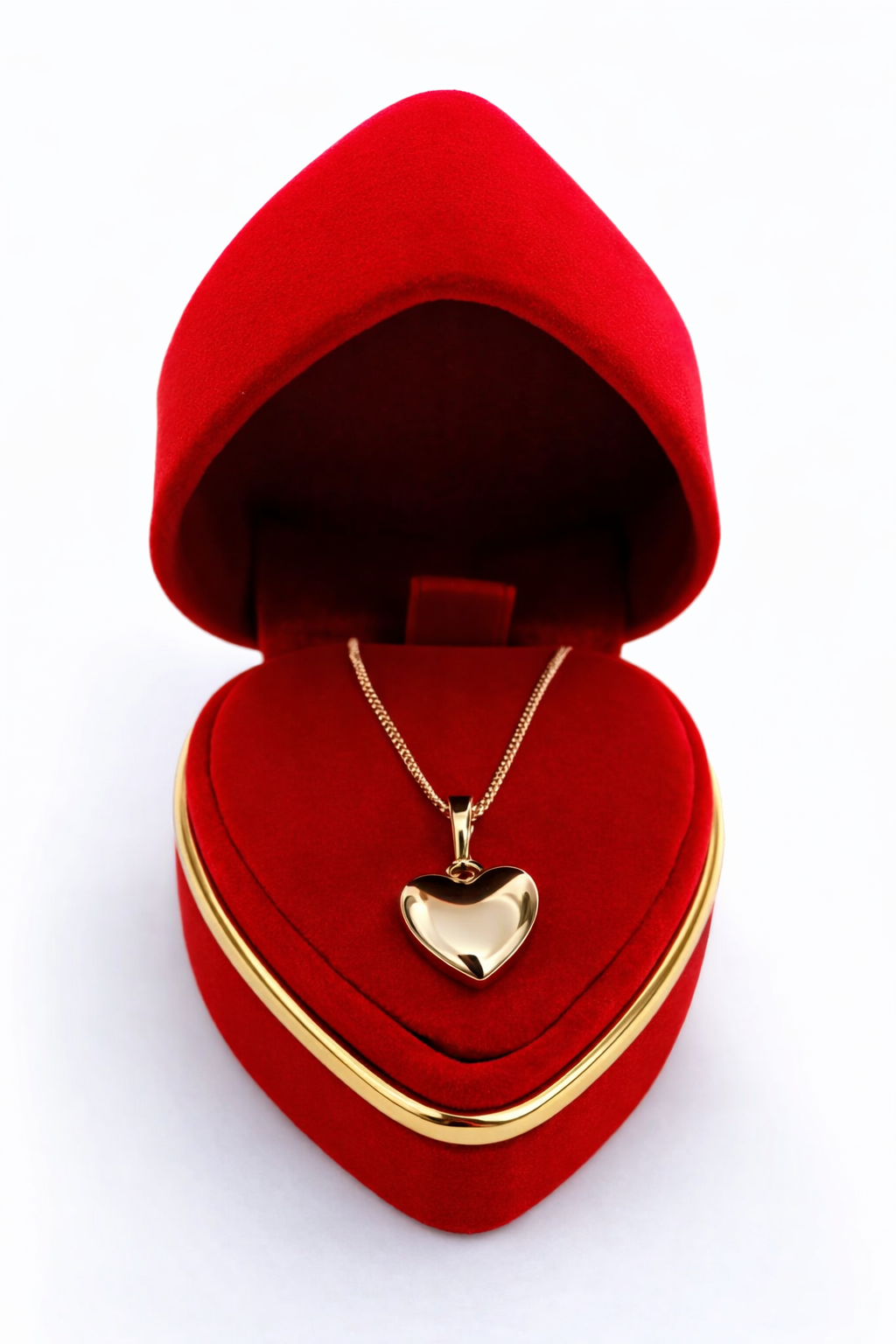 collar corazón bombita