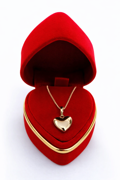 collar corazón bombita