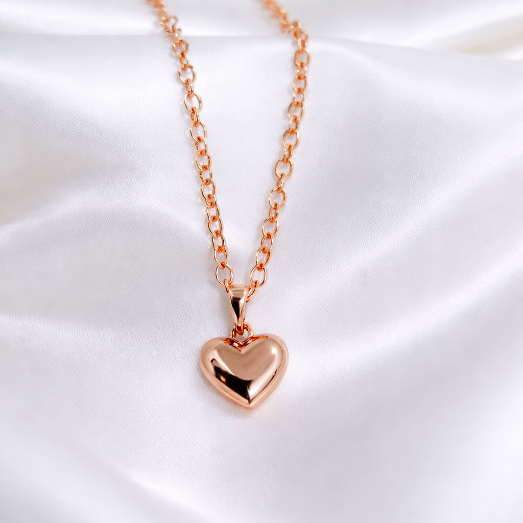 collar corazón bombita