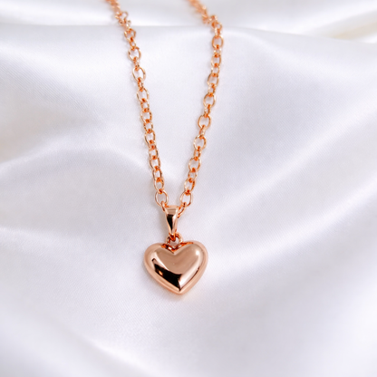 collar corazón bombita