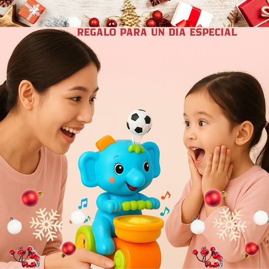 ELEFANTE SOPLA PELOTA