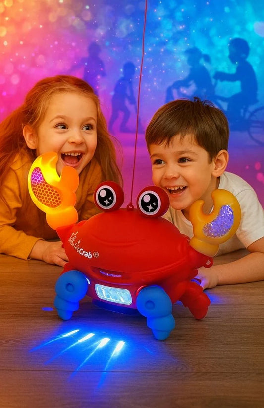 “Cangrejo Bailarín Musical con Luces LED – Diversión Interactiva para Peques”